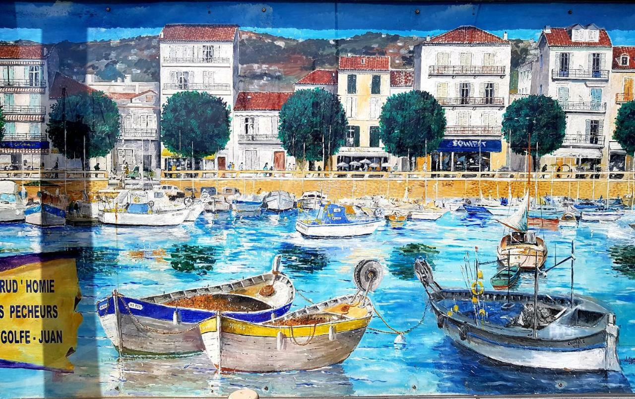 T2 Coquet Proche Plages, Port Et Centre Ville Golfe-Juan Kültér fotó